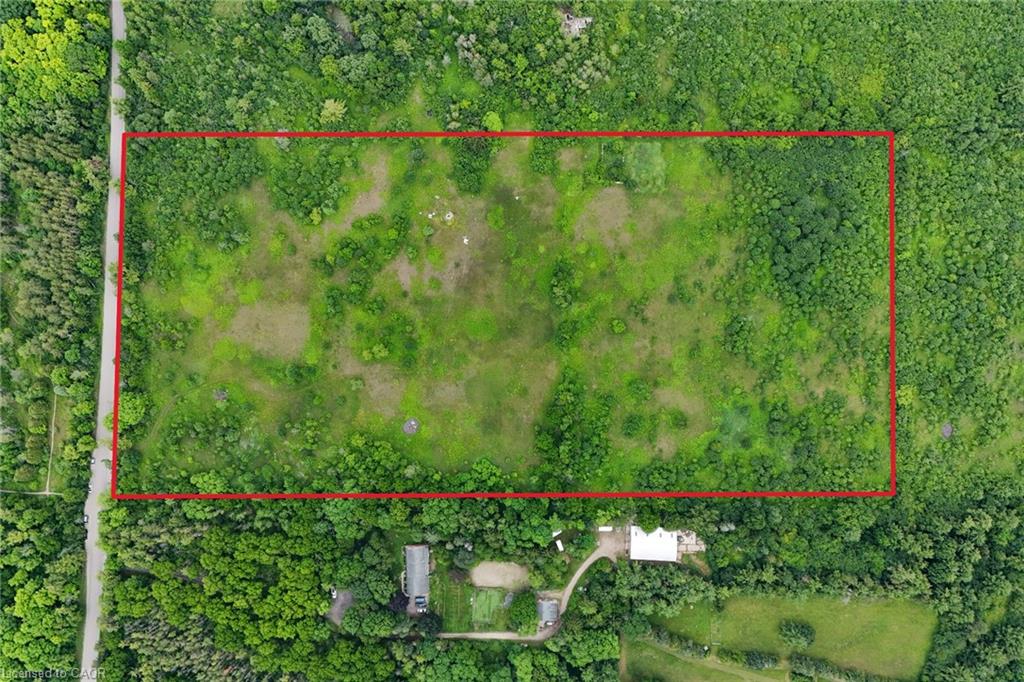 Expansive acreage featuring a mix of open land and mature trees