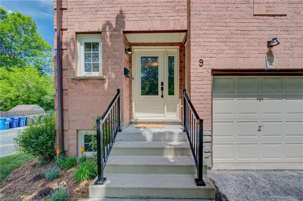 Garage with inside entry into the home