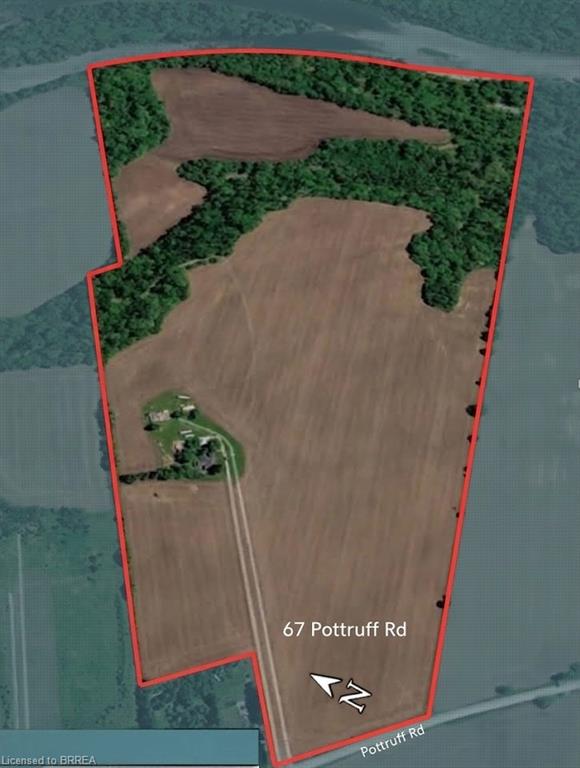Aerial lot line map. Approximation only.