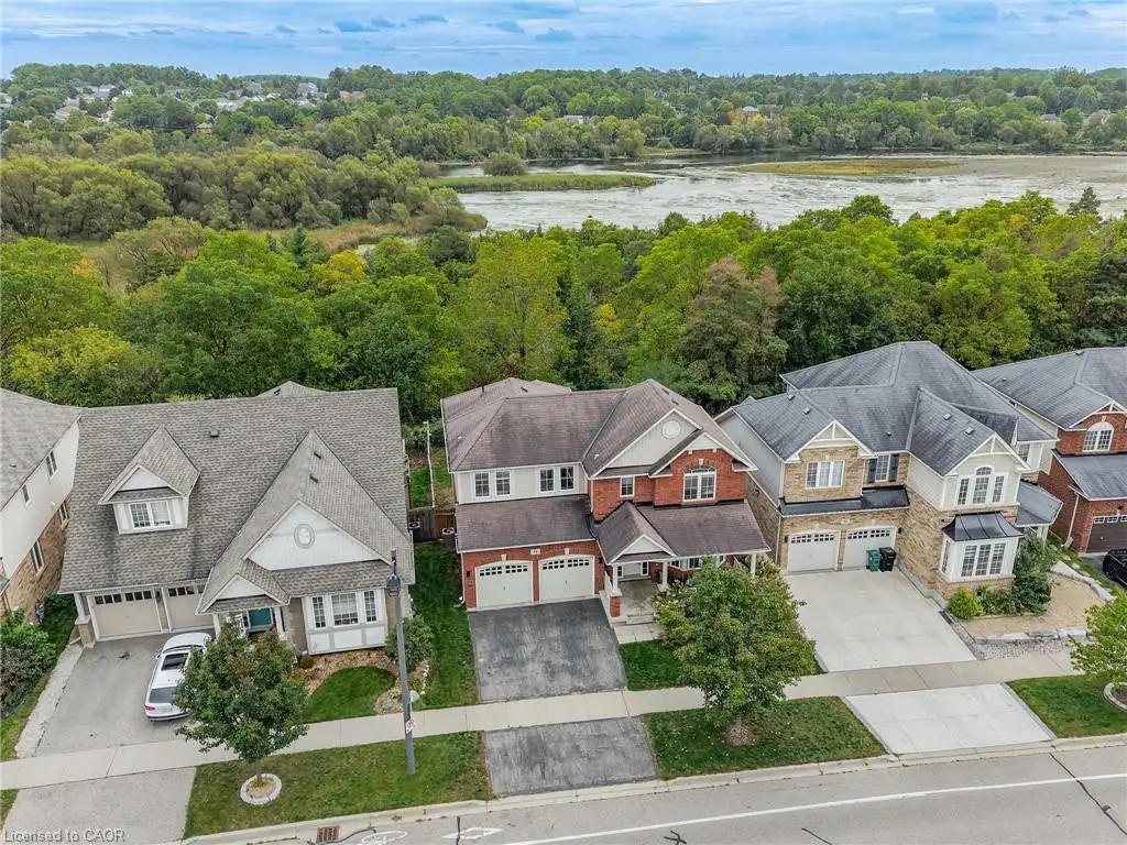 Aerial perspective showcasing residential properties