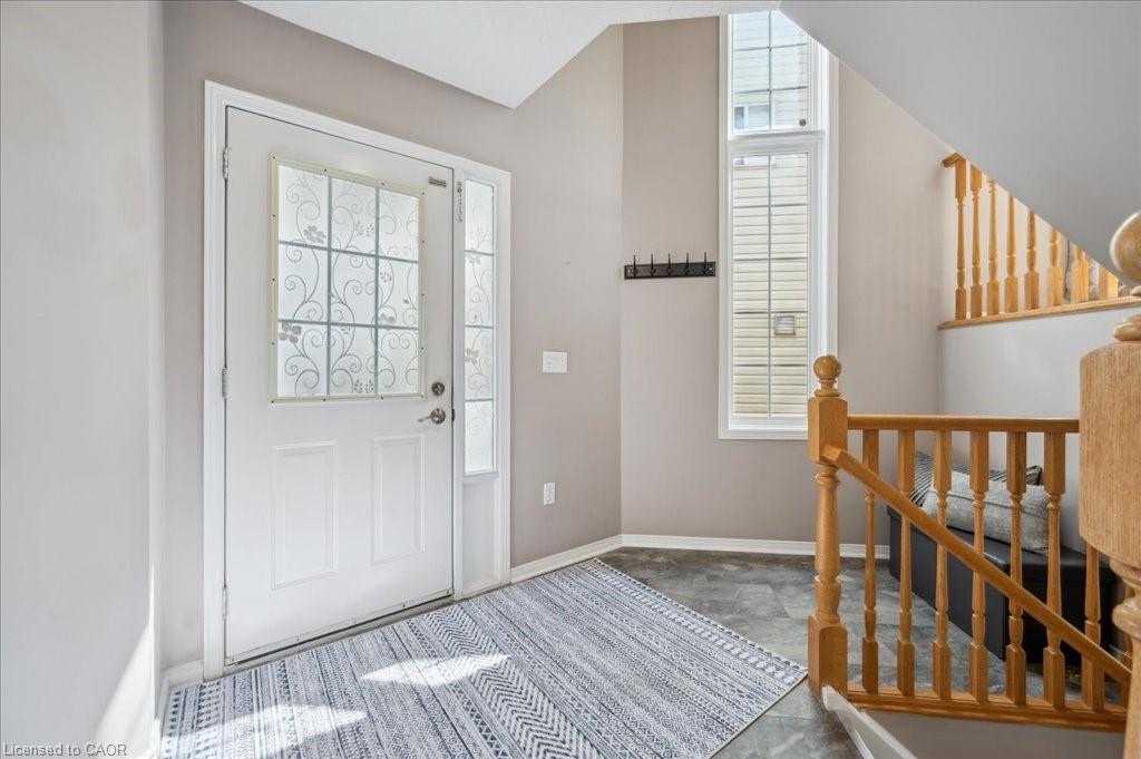 Entryway with baseboards