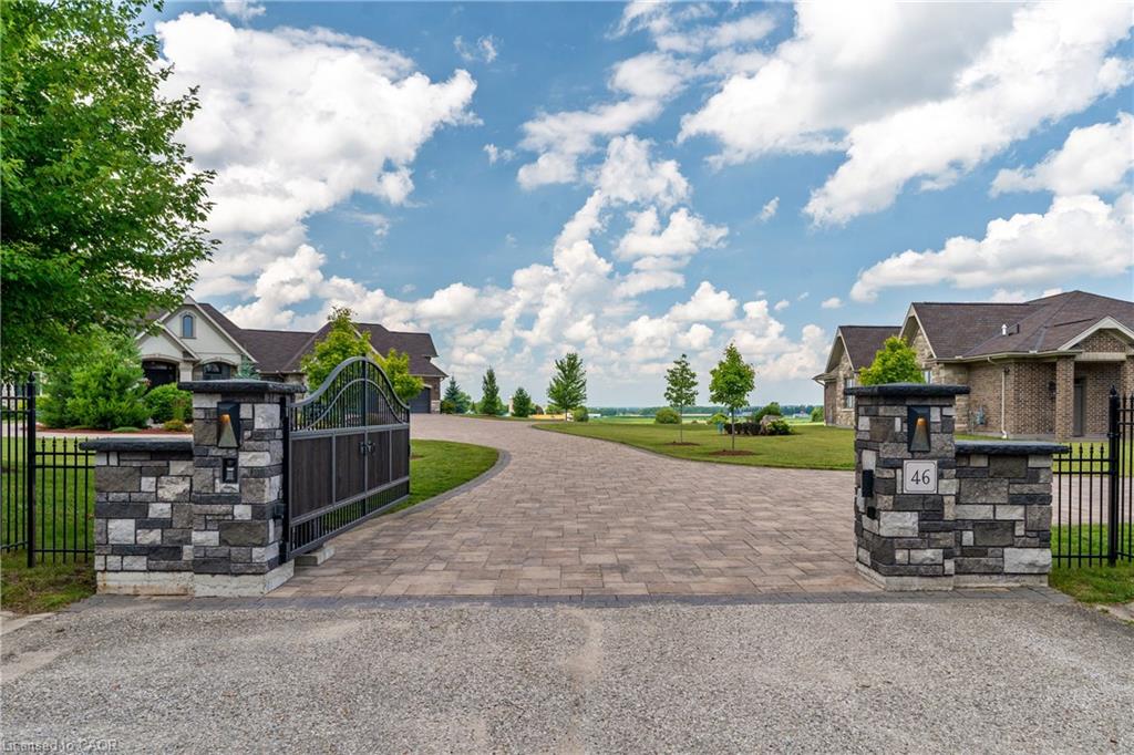 Gated entry to the property