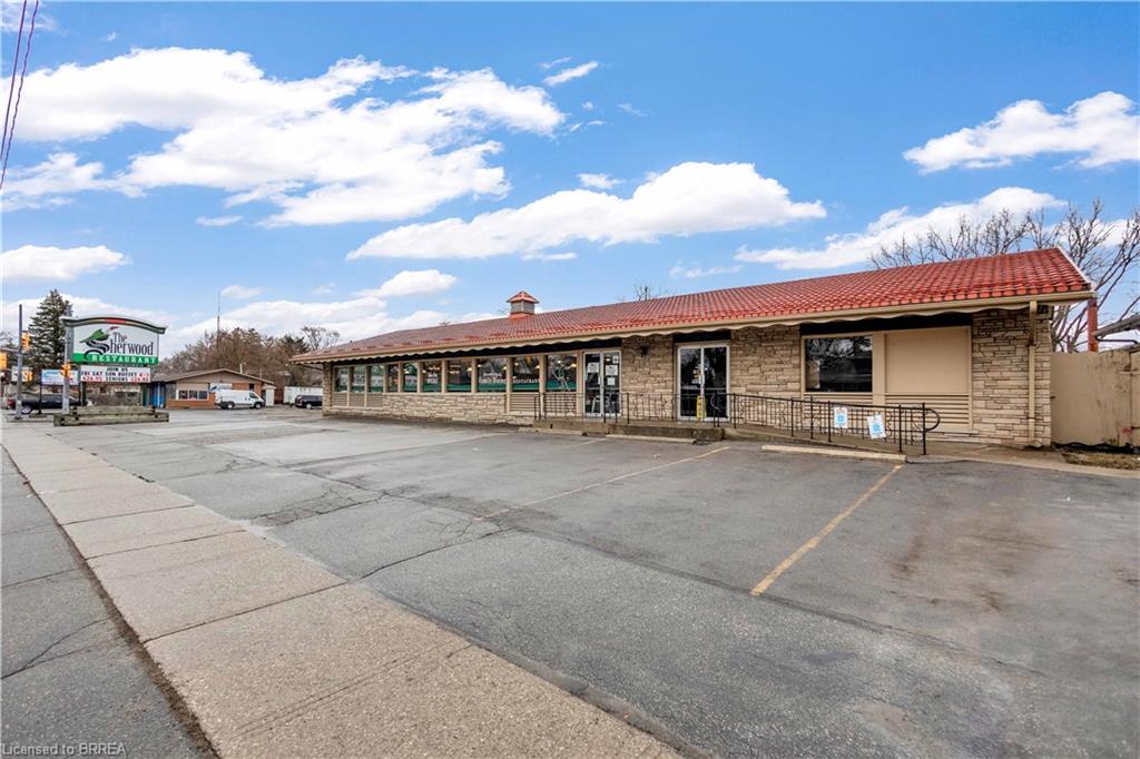 View of commercial location with uncovered parking