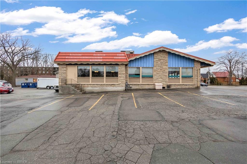 View of commercial location featuring uncovered parking