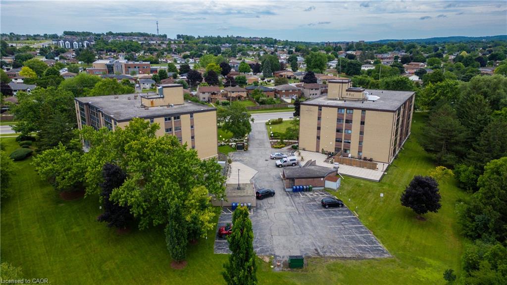 Ample surface parking for guest and outdoor patio.