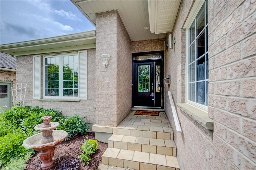 Welcoming front entry. Magic screen concealed.