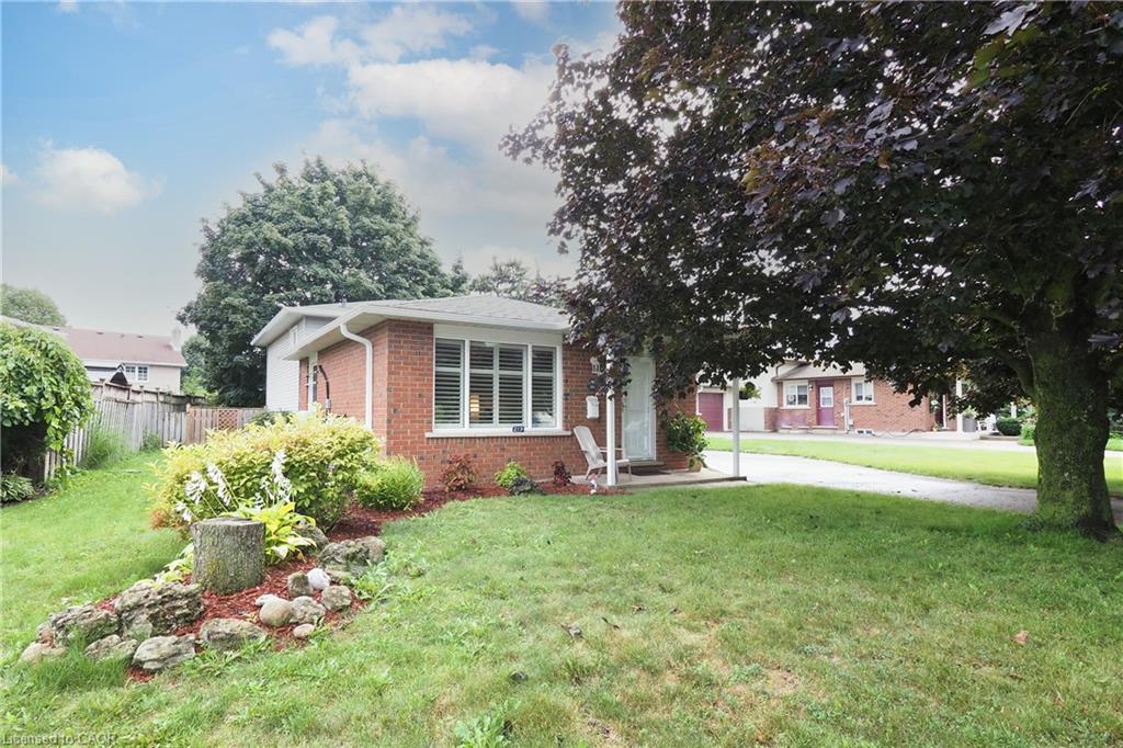 Landscaped front yard