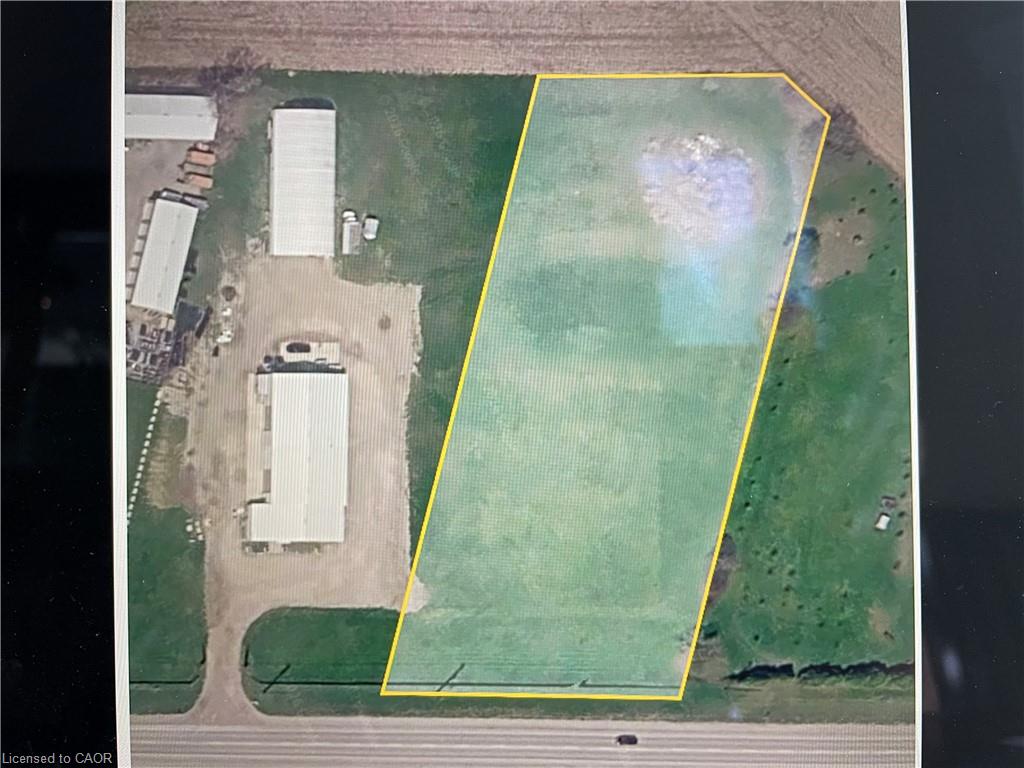 Aerial view displaying the proposed severance.