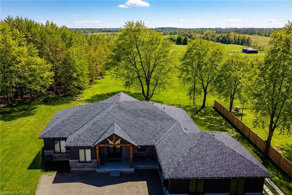 Aerial view of property and surrounding area