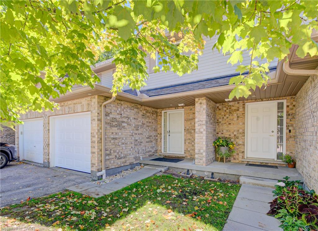 Brick exterior with light siding accent