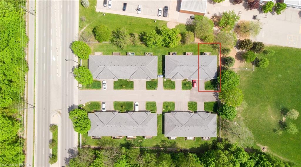 End unit away from road and entrance