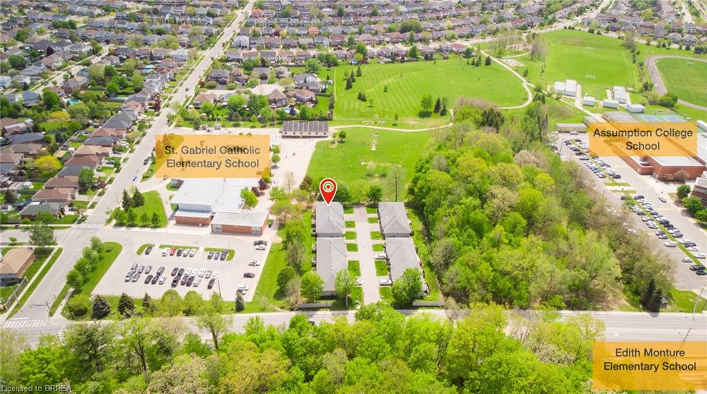 Surrounded by schools and parks