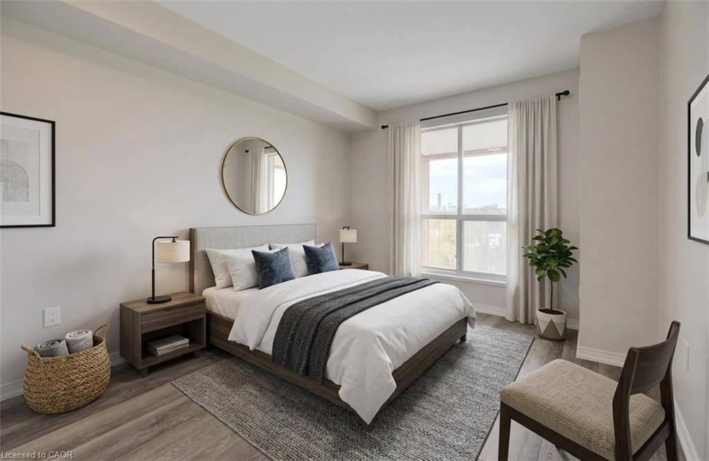 Virtually Staged Bedroom