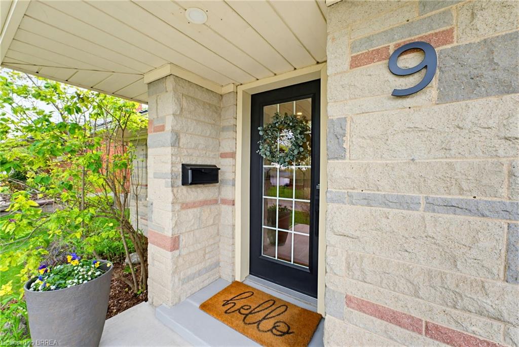 Stone veneer exterior featuring varied block sizes and accent bands
