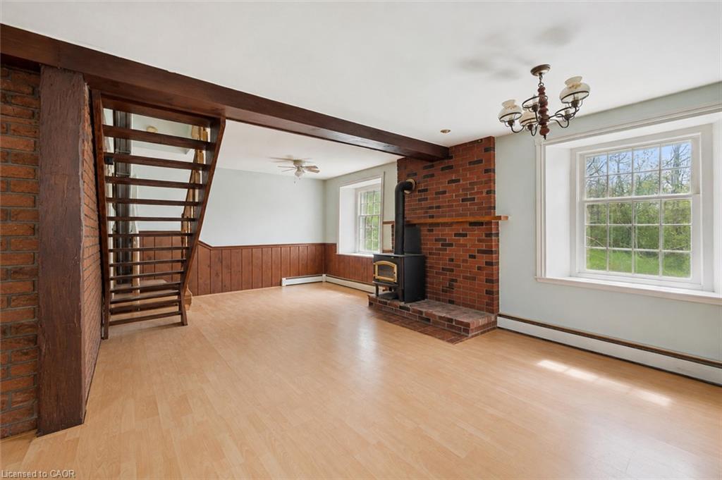 Living and Dining Rooms (Furniture Virtually Removed)