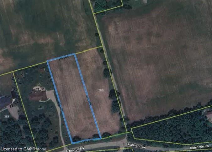 Aerial Property Survey. Outlining the boundaries and dimensions of the property