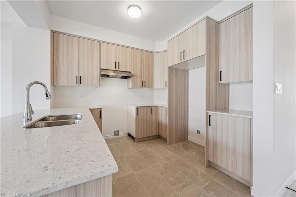 Quartz countertops included